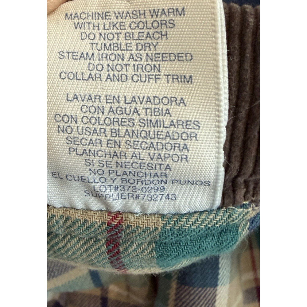 VTG Arizona Jean Co. Flannel Lined Jean Jacket Corduroy Collar - Girls Sz. 14.5 - Picture 12 of 12
